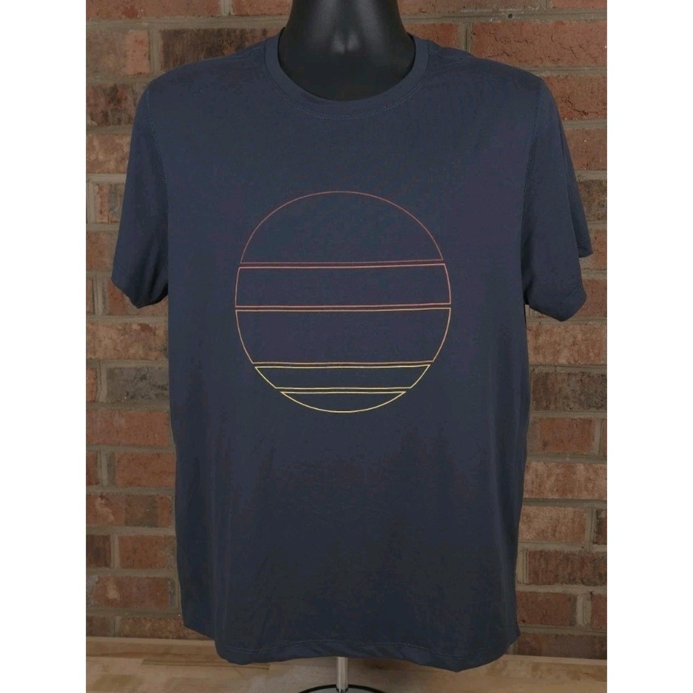 Marine Layer Weekend Sport Graphic T Shirt Blue Sun Mens Medium